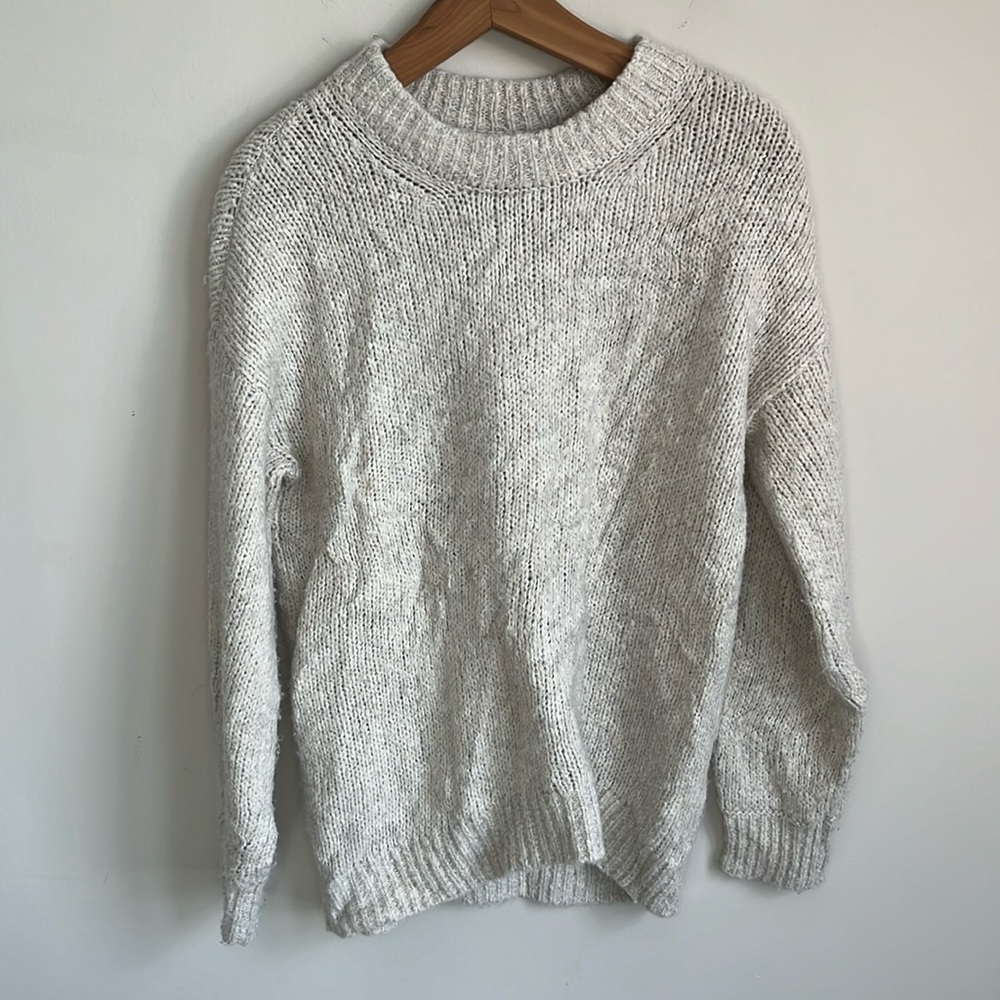 Abercrombie & Fitch Beige Tan Knit Crew Neck Sweater Men’s S Small - Picture 1 of 7